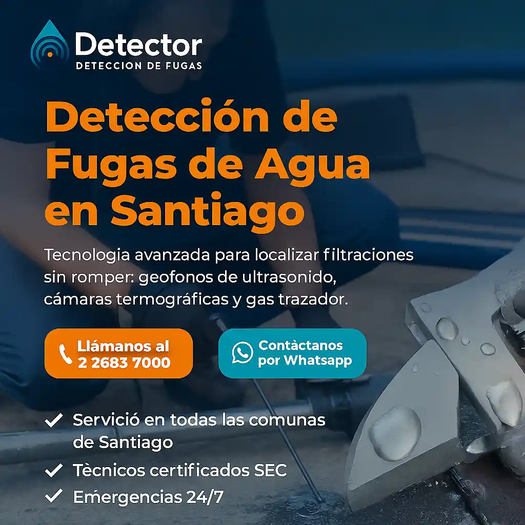 fugas de agua en santiago